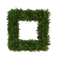 Square Boxwood Wreath - 24"