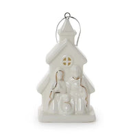 Light Up Manger Ornament
