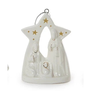 Light Up Manger Ornament
