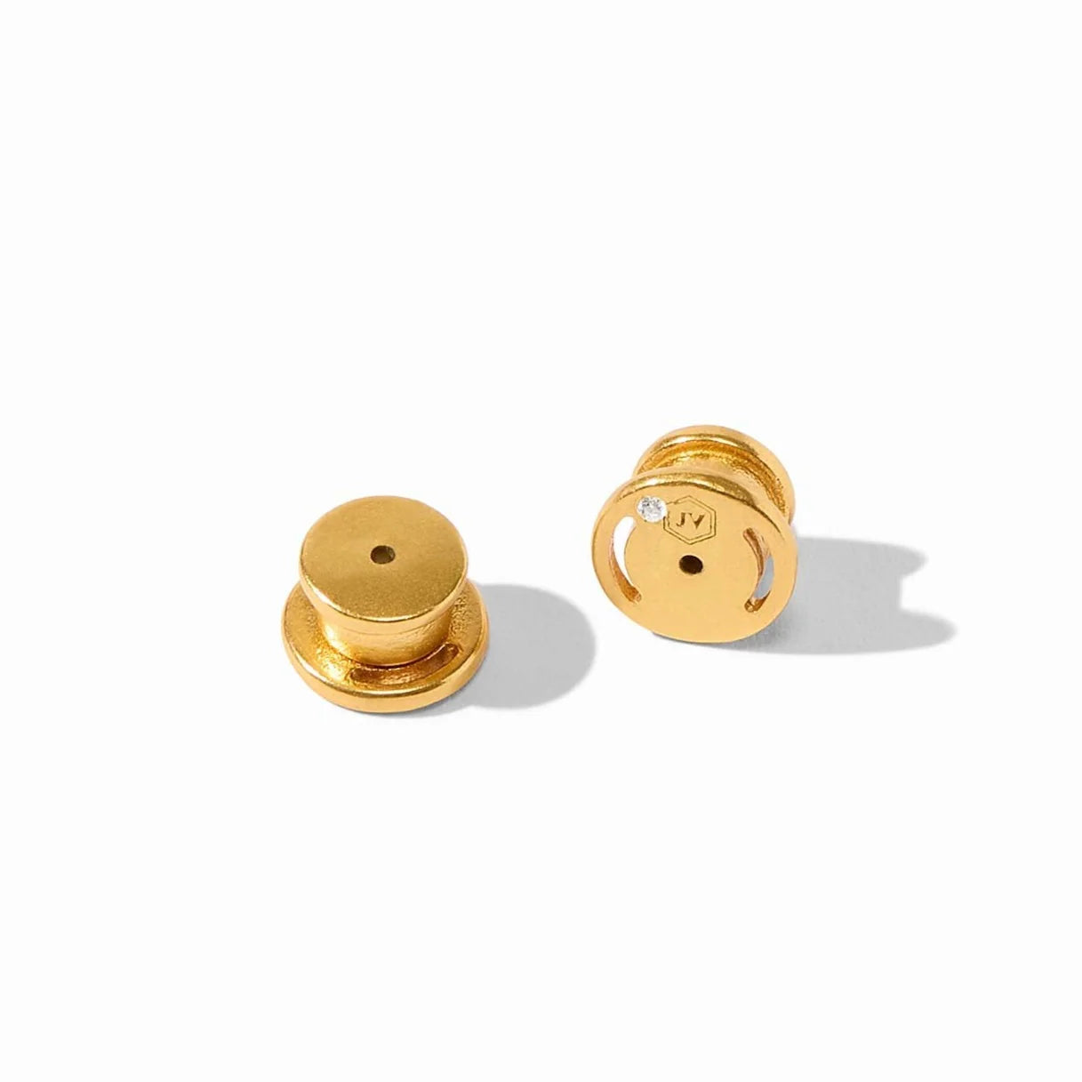 Signature Small Earring Back Set-Gold