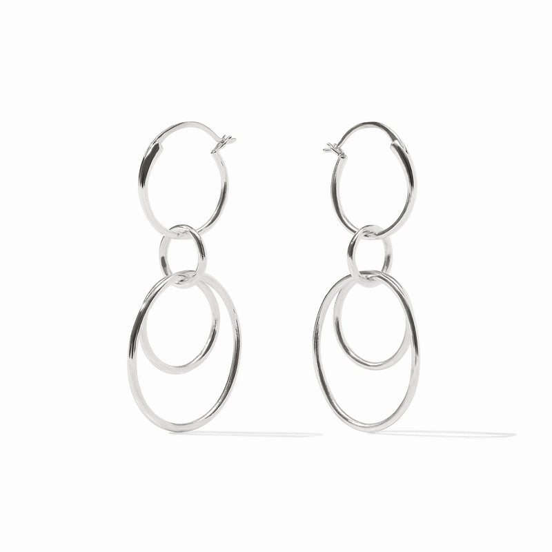 Simone 3-In-1 Earrings-Silver