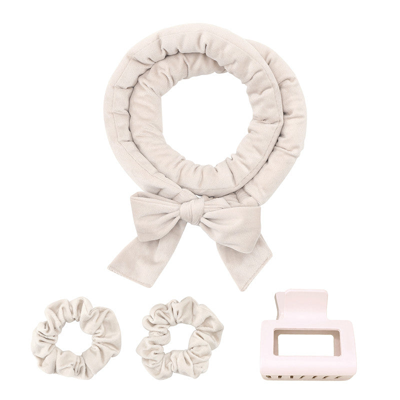 Velvet Heatless Hair Curling Set - Ivory