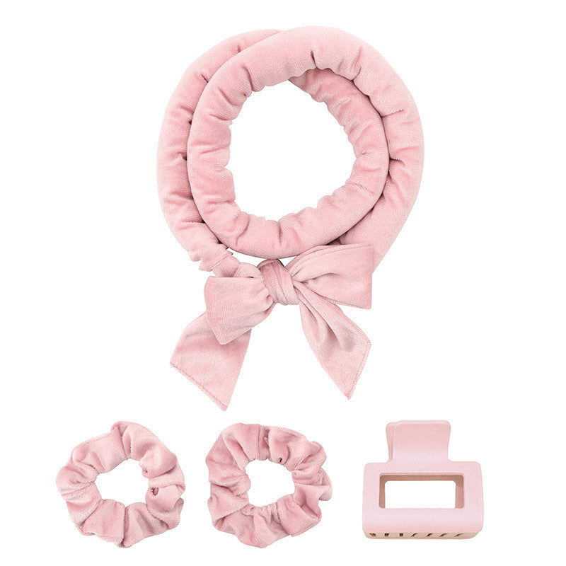 Velvet Heatless Hair Curling Set - Blush