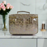 Classic Train Case - Glimmer Leopard