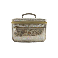 Classic Train Case - Glimmer Leopard