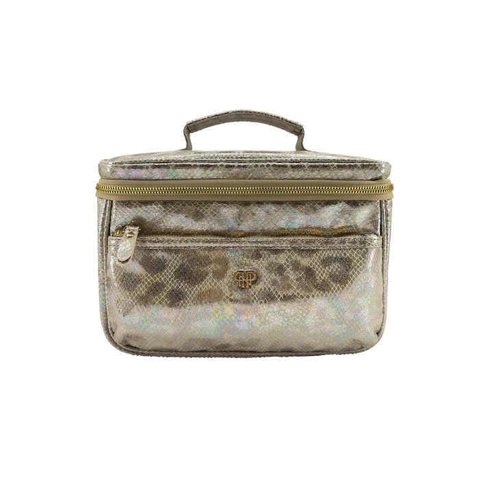 Classic Train Case - Glimmer Leopard
