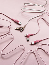 Two Faced 6' Woven Cable : Natural
