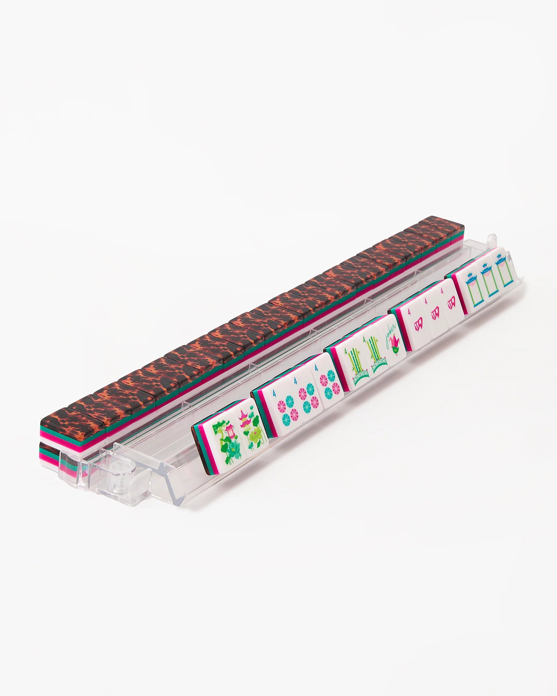 Acrylic Rack & Pusher set with Mahjong Tiles