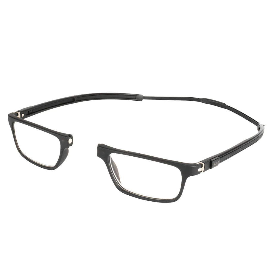 Clic Readers in Tube Executive Matte Grey +1.25