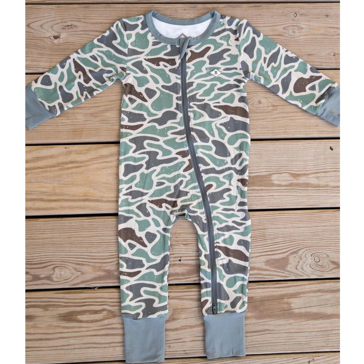 Baby Zip Up-Retro Duck Camo