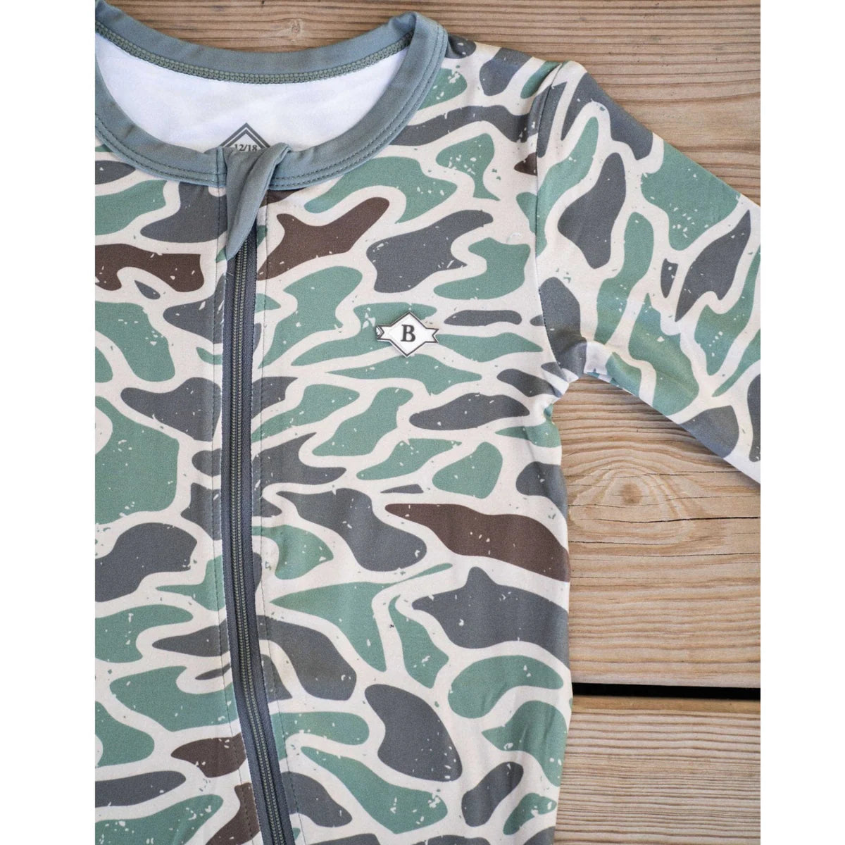 Baby Zip Up-Retro Duck Camo