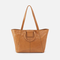 Sheila East West Tote- Natural