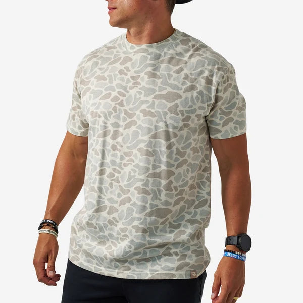 Vintage Wash Short Sleeve T-Shirt in Classic Deer Camo