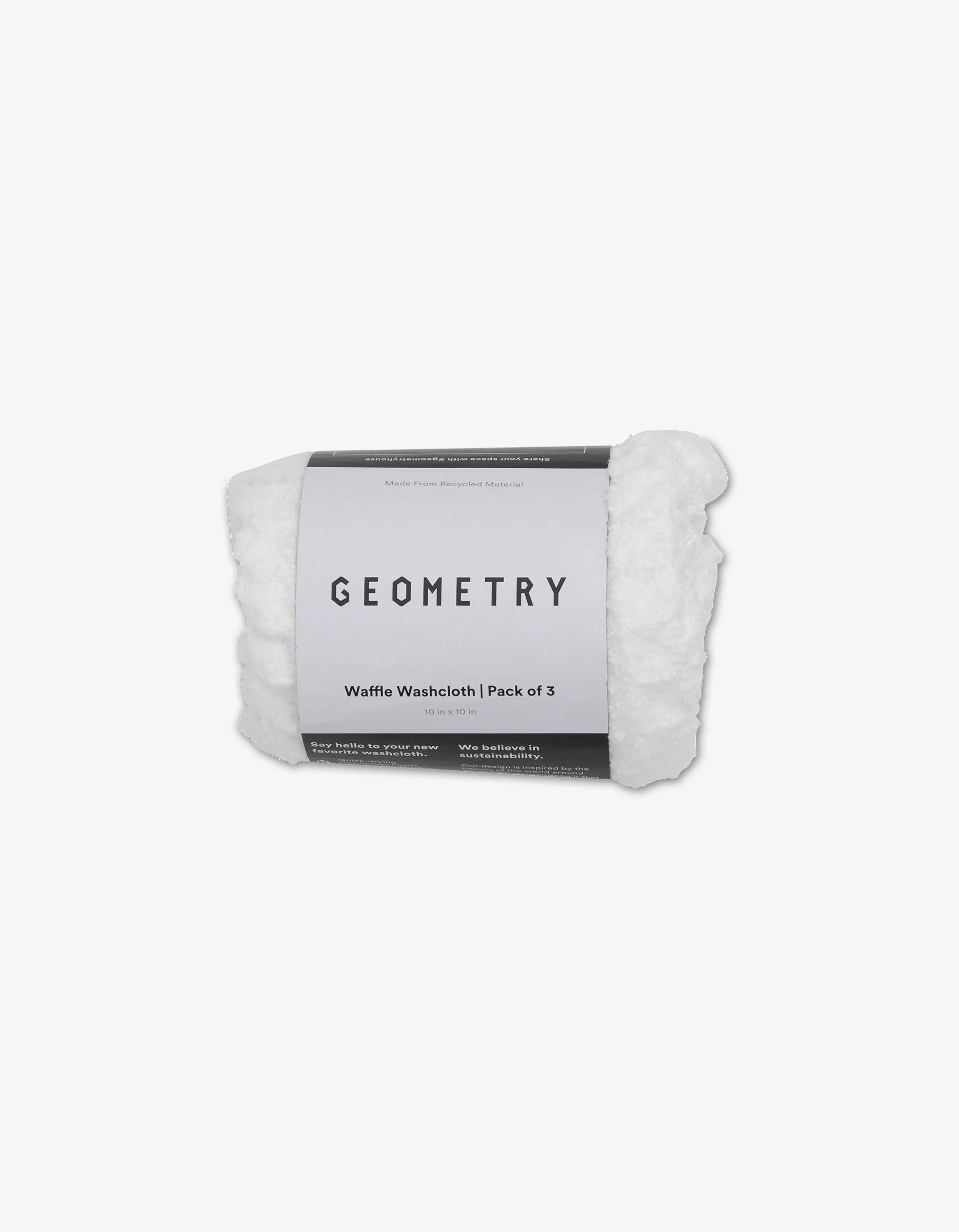 Geometry Waffle Washcloths