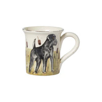 Wildlife Black Hunting Dog Mug