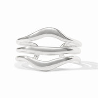 Wave Cuff-Silver