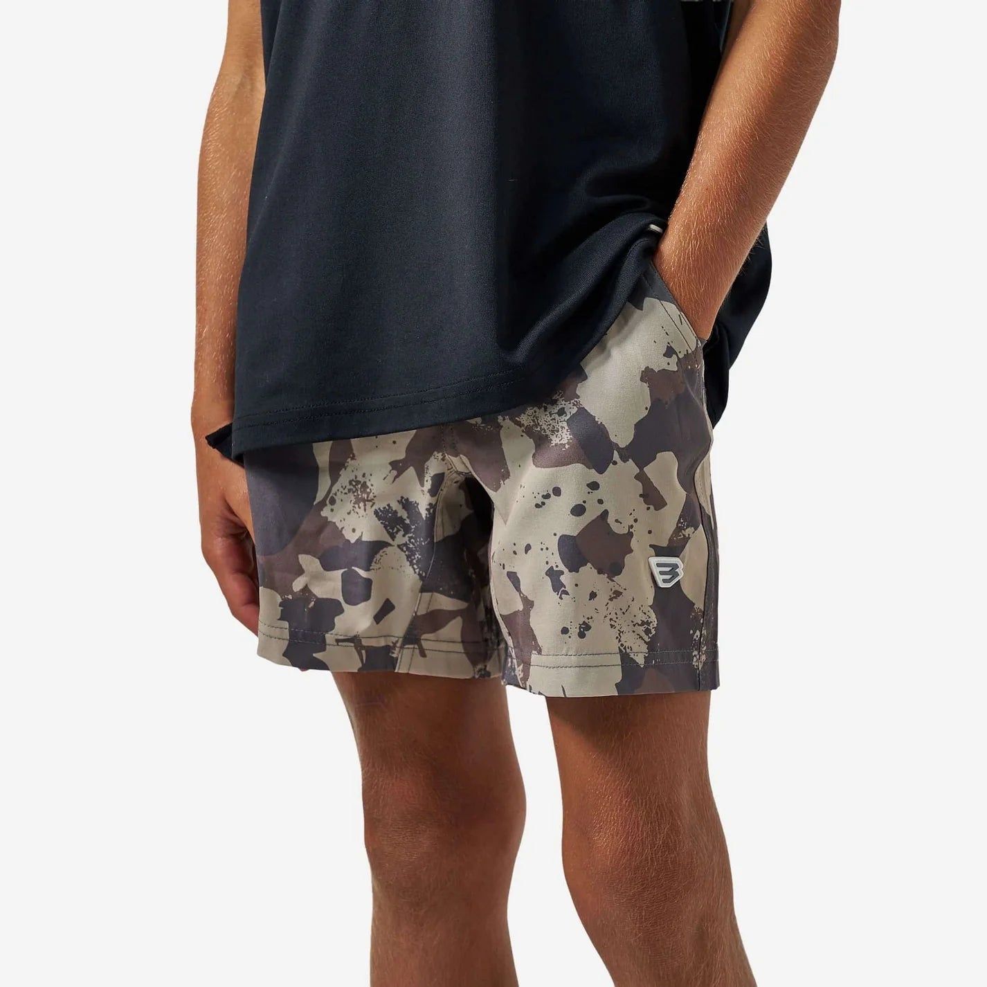 Youth Athletic Short - Splatter Camo