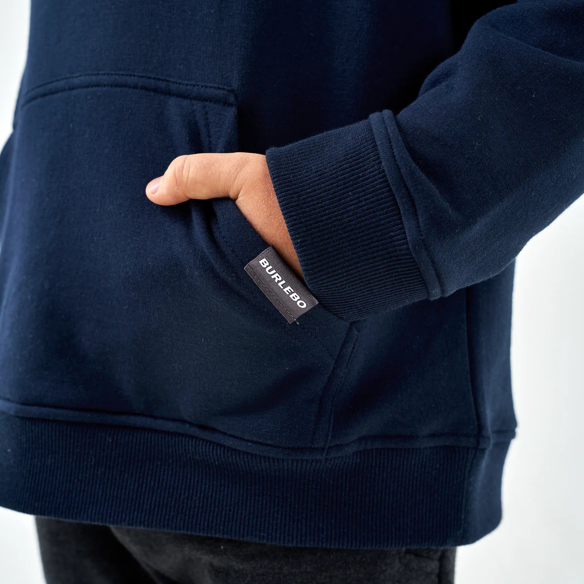 Youth - Fleece Hoodie - Old School Duck Hunt - Navy