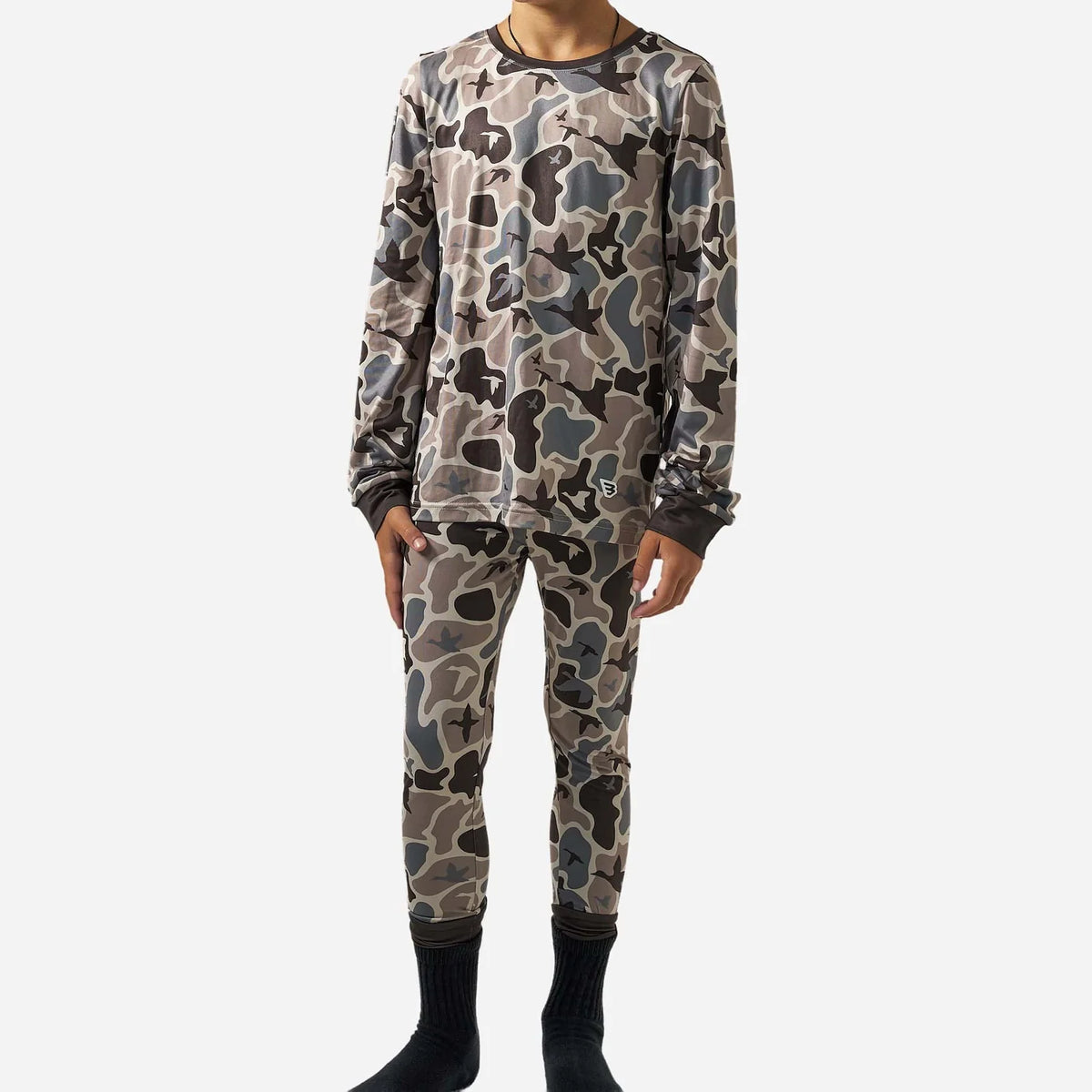 Youth Pajama Set-Mallard Mayhem Camo
