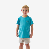 Youth Short Sleeve Tee - Bait and Rigs - Cyan