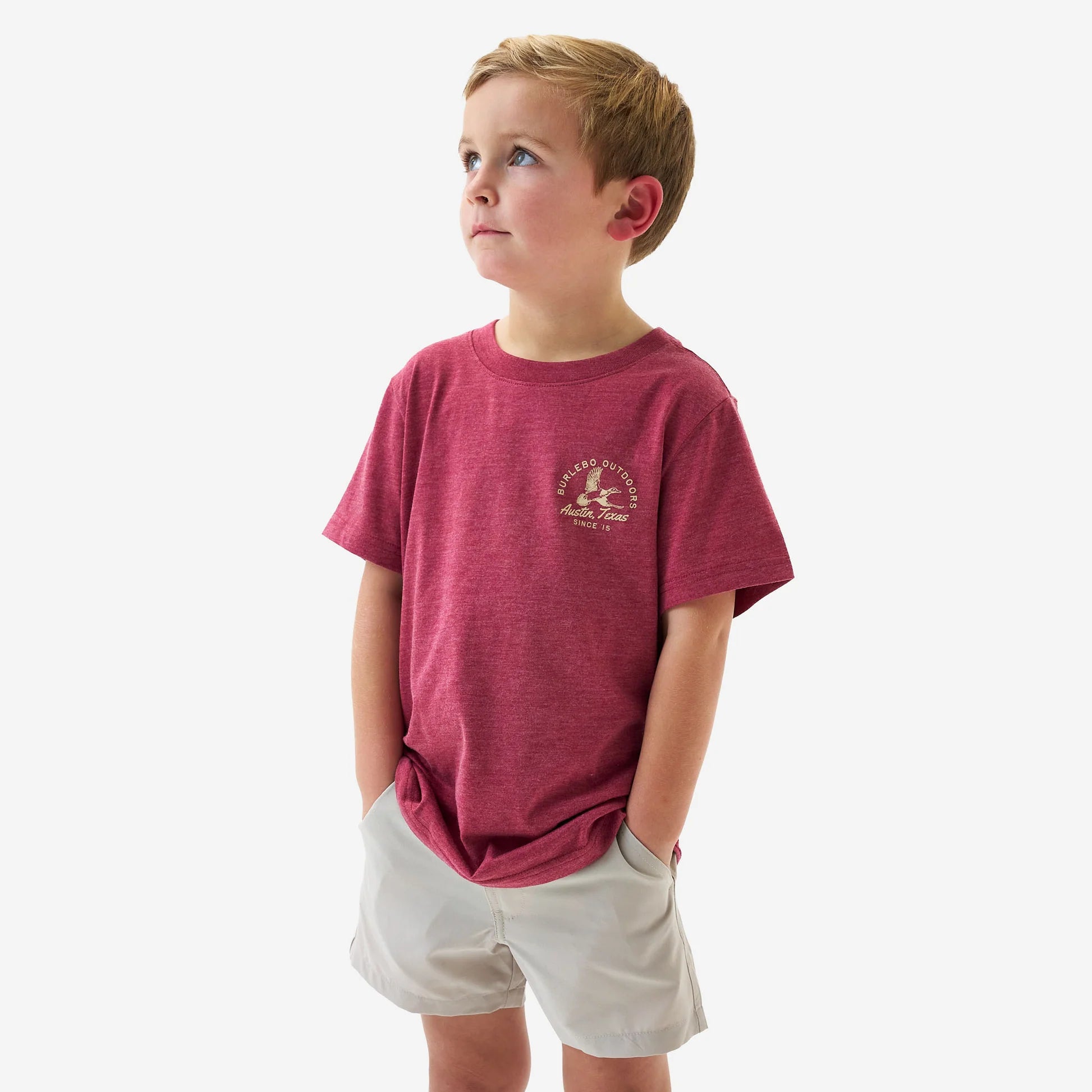 Youth Short Sleeve Tee - Classic Duck - Heather Red