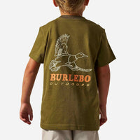 Youth Short Sleeve Tee - Duck Wild - Hunter Green