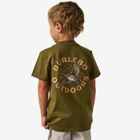 Youth Short Sleeve Tee - Wood Duck - Hunter Green