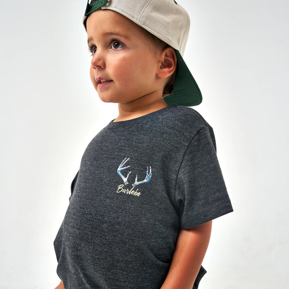 Youth Short Sleeve Tee - Whitetail Season - Heather Black
