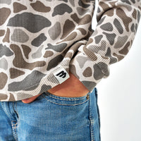 Youth - Thermal Hoodie - Classic Deer Camo