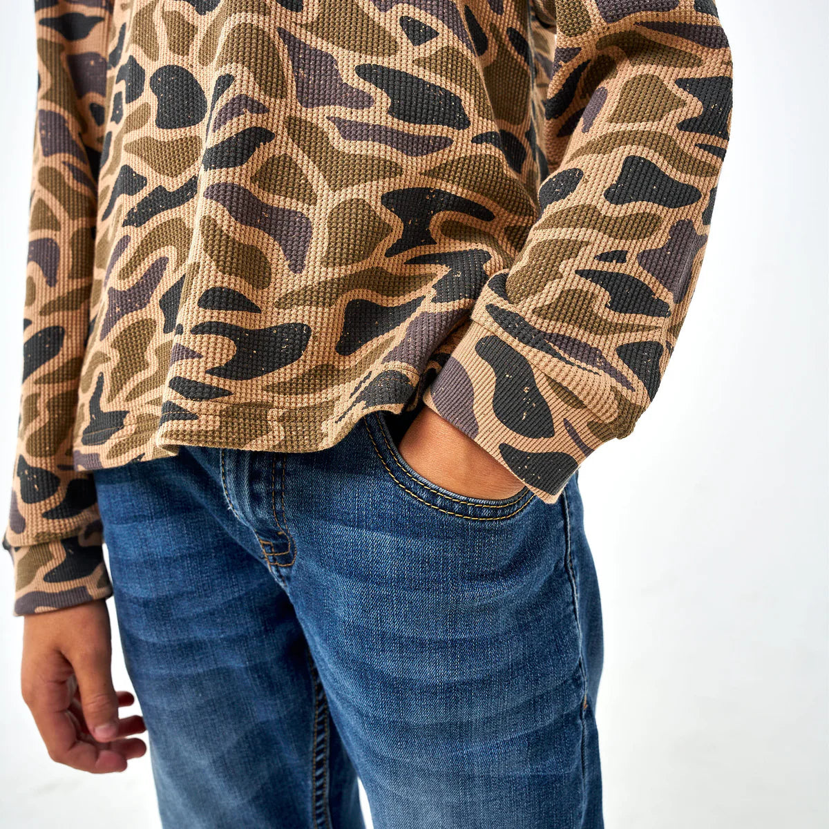 Youth Thermal Hoodie - Gauge Camo