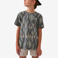 Youth Vintage Washed Graphic Tee - Proverbs 27:17 - Midland Camo