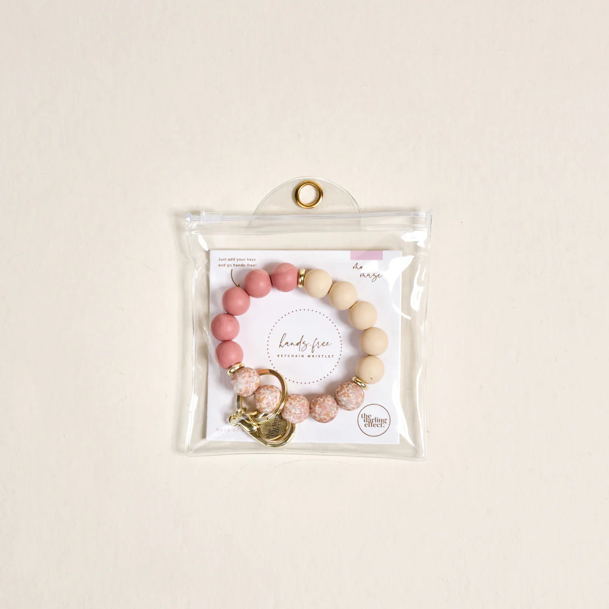 Beaded Hands-Free Keychain Wristlet