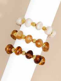 Pebble Resin Stretch Bracelet
