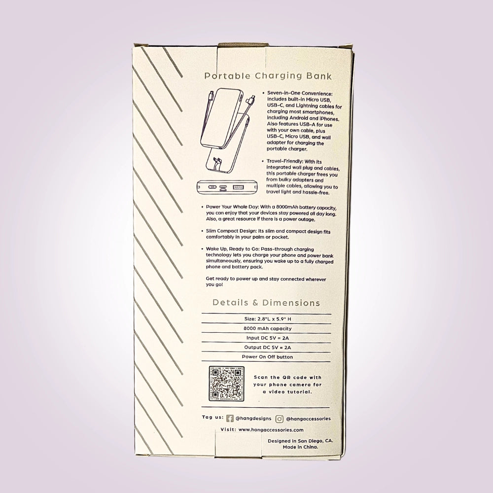 Portable Phone Charging Bank-Cheetah Spots