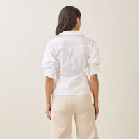 Short Sleeve Pintuck Shirt