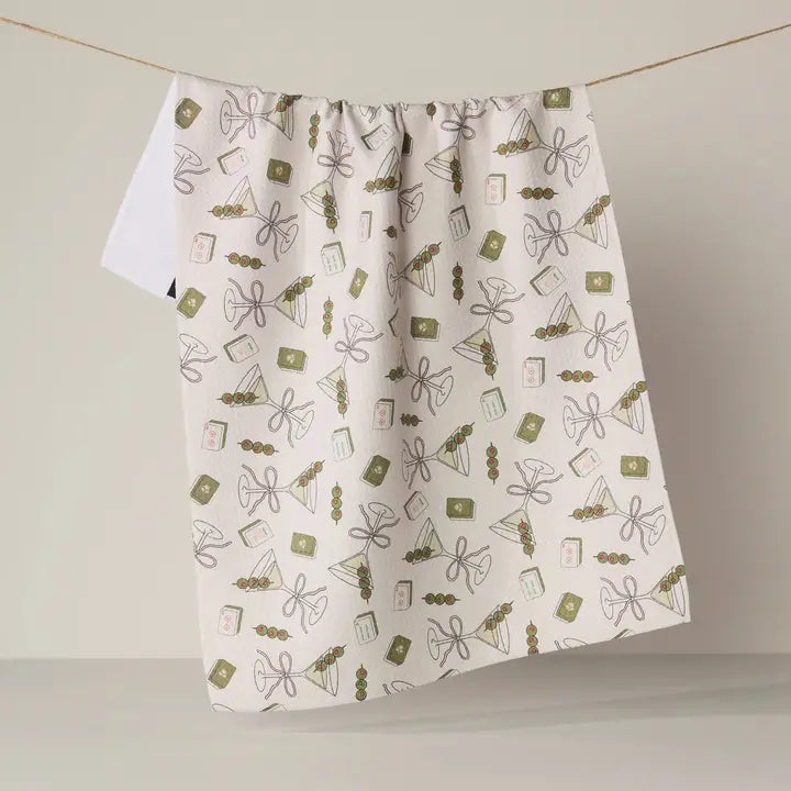Martini Tiles Tea Towel