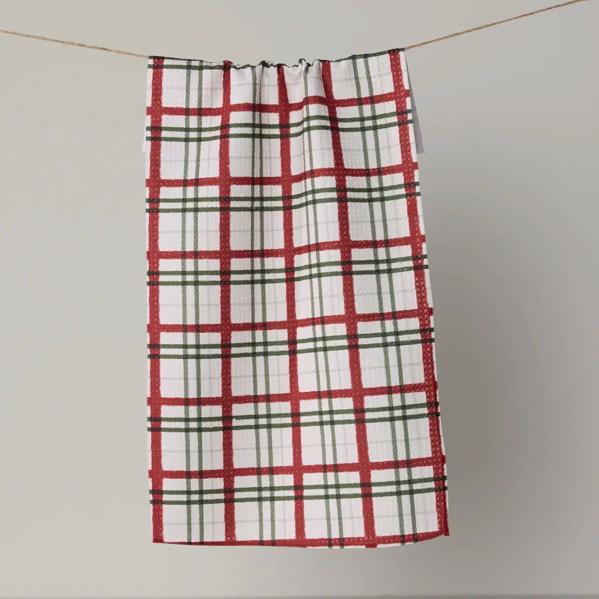 Geometry Ribbon Plaid Mini Towel - Holiday 2026