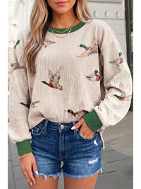 Mallard Round Neck Long Sleeve Top