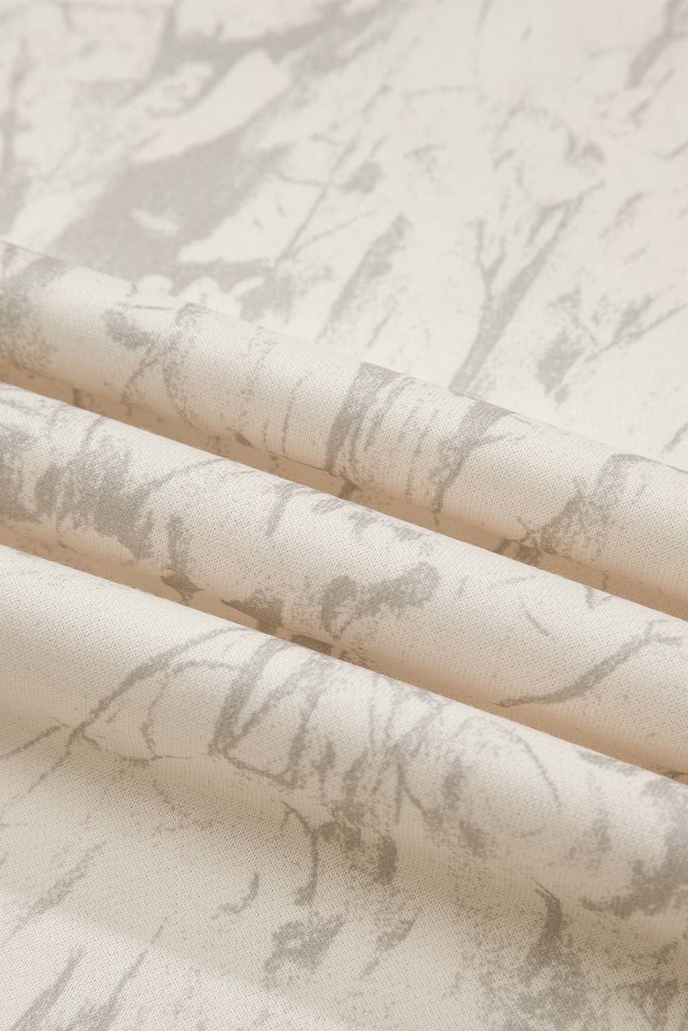 Camo Mock Neck Baggy Sweatshirt