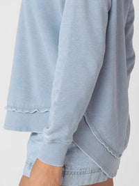 Campus Pullover in Faded Denim