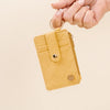 Woven Keychain Wallet-Mustard