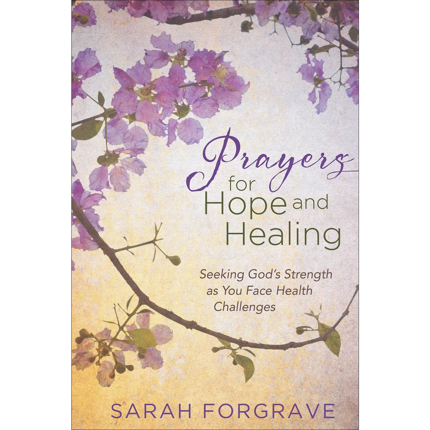 Book cover of 'Prayers for Hope and Healing' with floral design