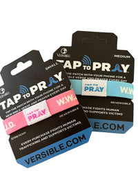 Tap To Pray™ Wristbands - Blue & Pink