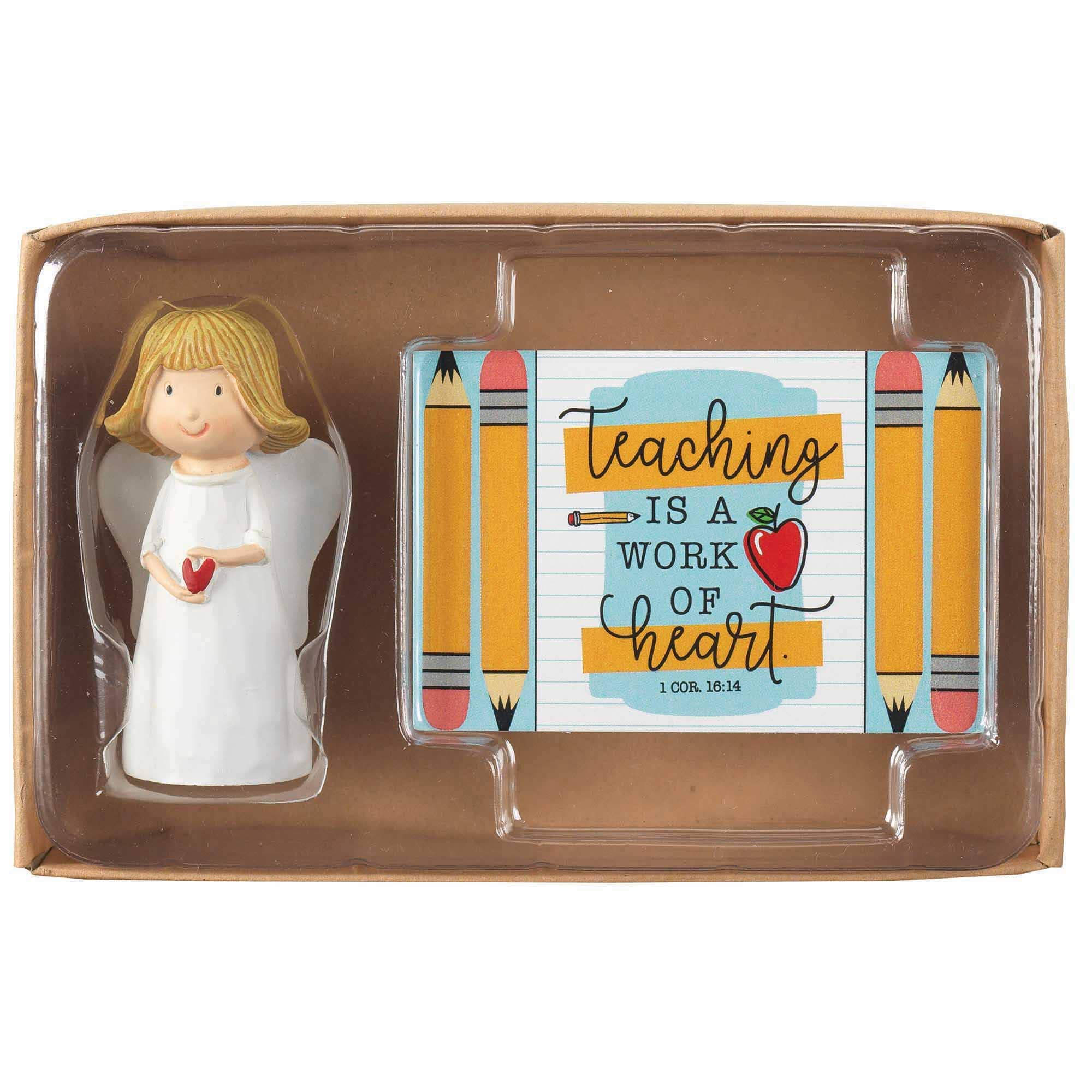 Angel Figurine-Teaching Is A Work of Heart