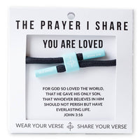 You Are Loved Christian Cord Bracelet