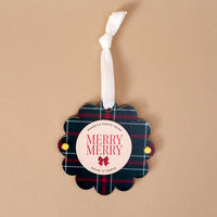Scalloped Round Picture Frame Ornament