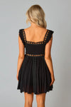 Adams Laced Mini Dress- Black