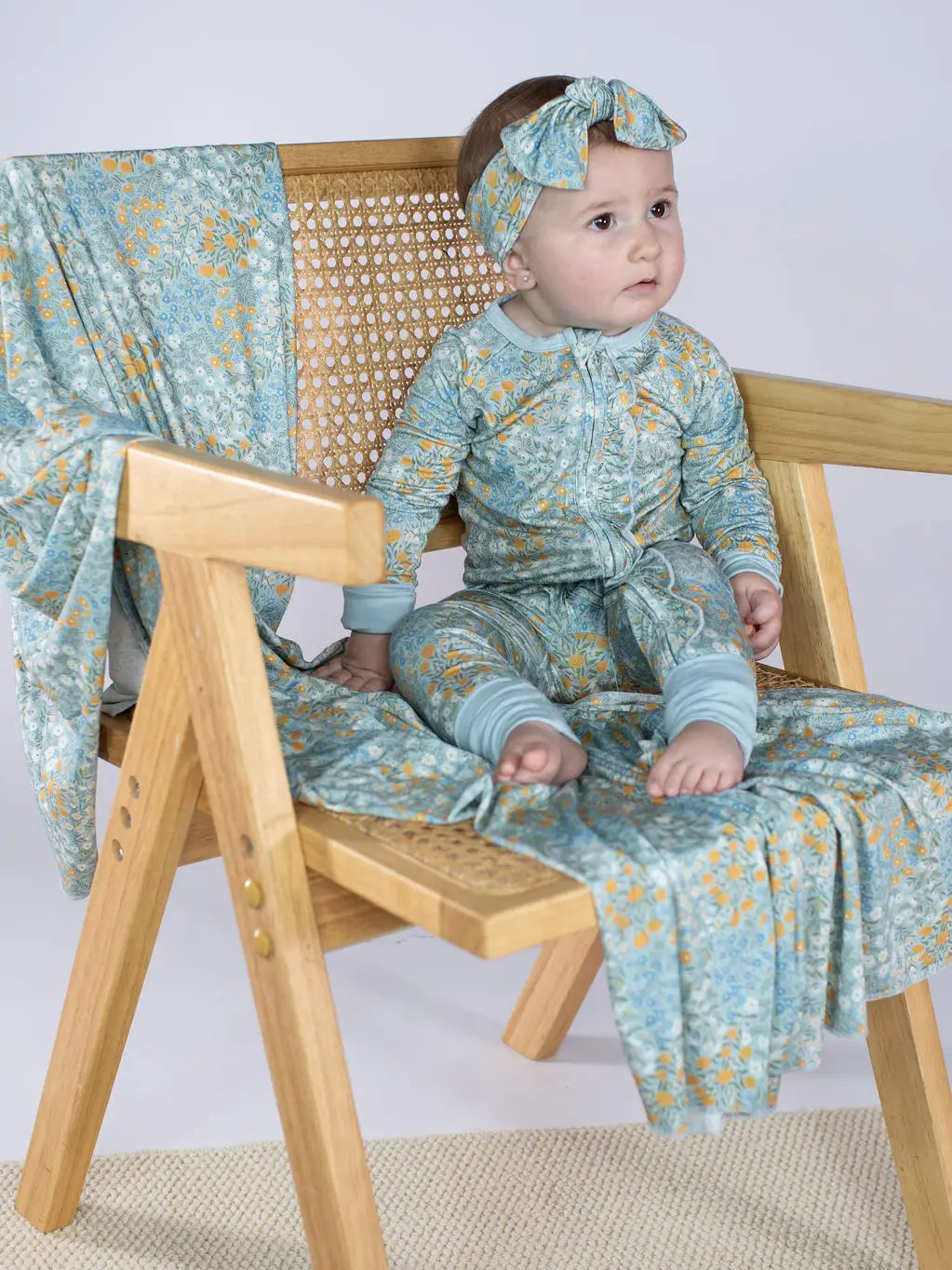 Blue Meadow - Ls Convertible Zip Pjs