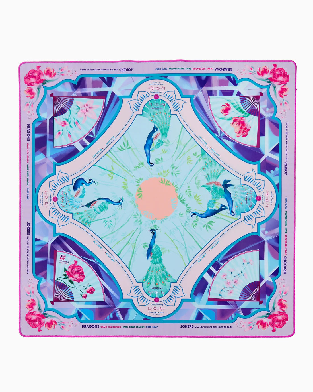 Oh My Mahjong Neoprene Mahjong Mats - Amethyst In Tube
