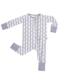 Lilac Ribbons Long Sleeve Convertible Zip Pjs